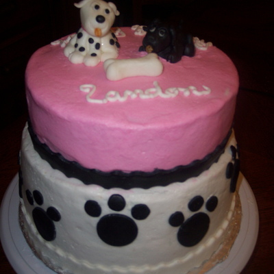 Puppy Dog Cake For A Girl