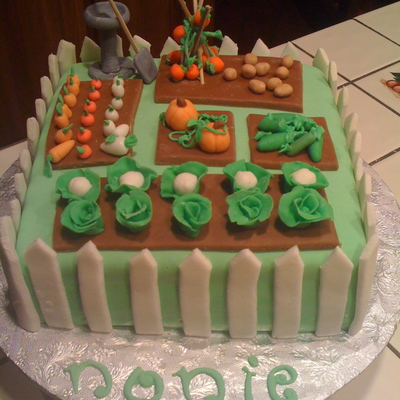 Garden Birthday Cake