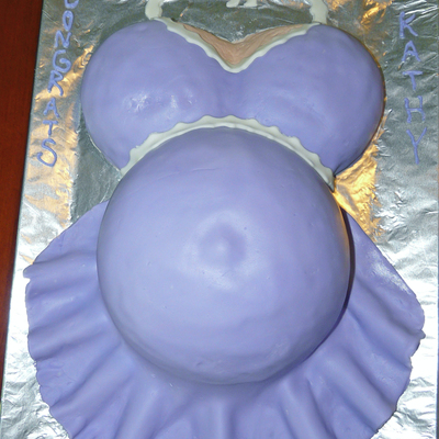 Pregnant Belly Cake