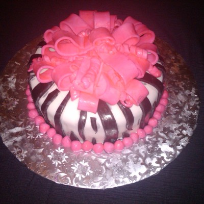 Pink Zebra Cake