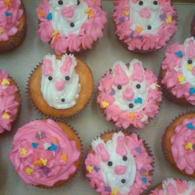 Easter Bunny Cupcakes