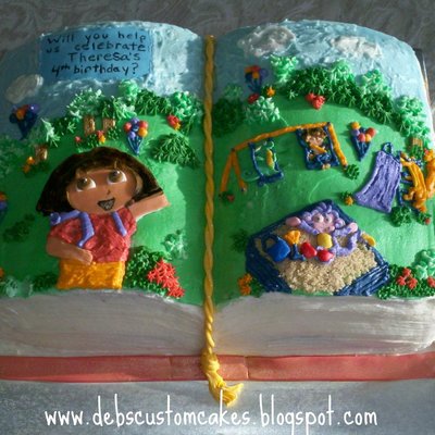 Dora Storybook Cake