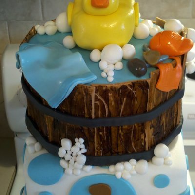 1St Birthday Duck In Barrel