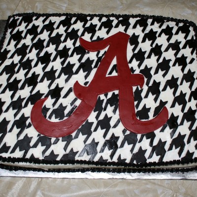 My 1St Houndstooth Cake