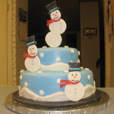Snowman Cake