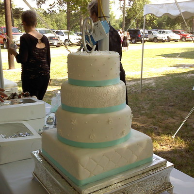 Tiffany Blue Wedding Cake