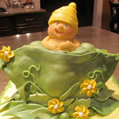 Sweetpea Baby Shower Cake
