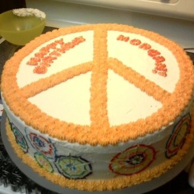 Tie Die Birthday Cake