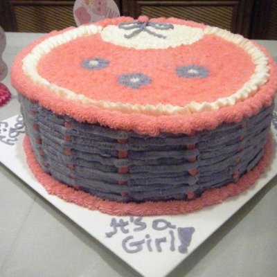 Giant Baby Shower Bib Cake