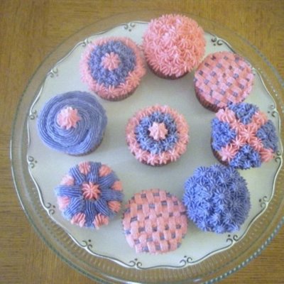Pink & Purple Cupcakes