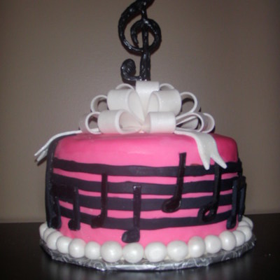 Music Note Cake
