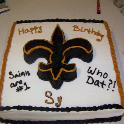 Saints Birthday Cake