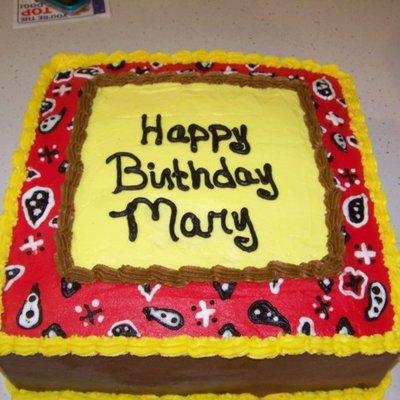 Western Themed Birthday Cake