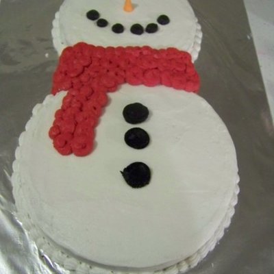 Snowman Cake