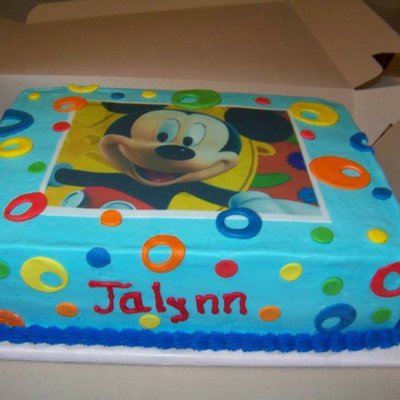 Mickey Mouse Birthday Cake