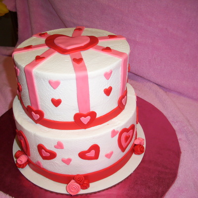Valentines Day Wedding Cake