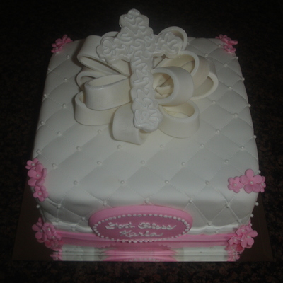 Baby's Baptism Cake