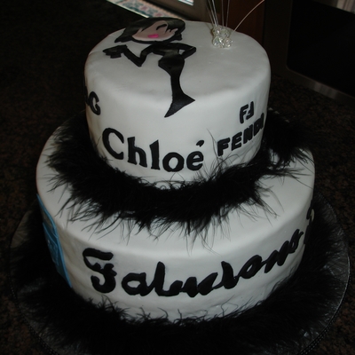 40Th Birthday Cake For Fashion Diva