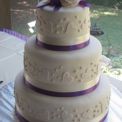 Sweet Heart Wedding Cake