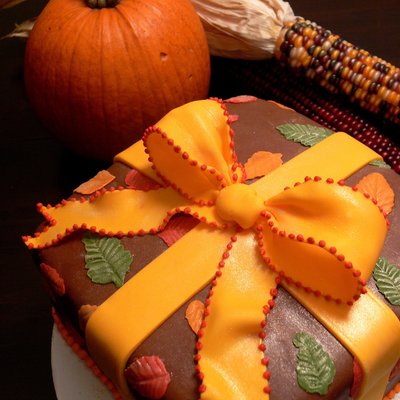 Fall Present Cake