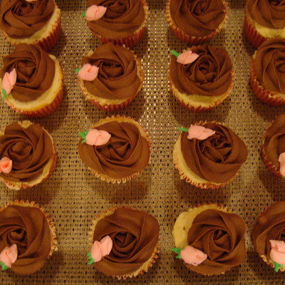 Chocolate Rose With Pink Rosebud