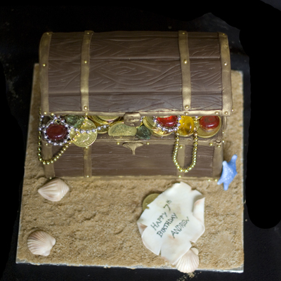 Pirates Treasure Chest Cake