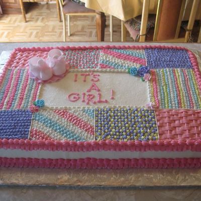 Baby Shower Quilt - It's A Girl!