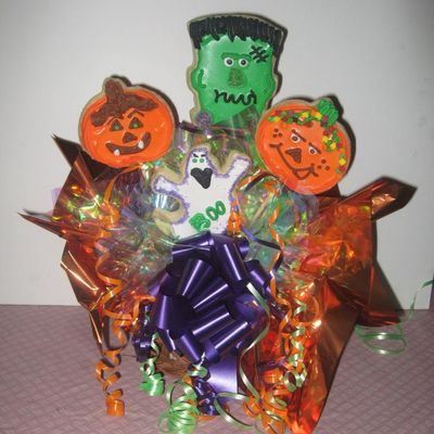 Halloween Cookie Bouquet