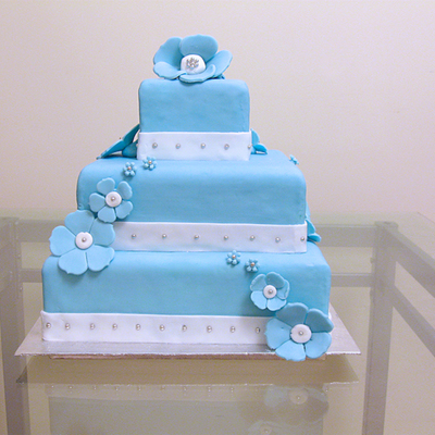 Blue And White Wedding