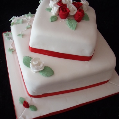 Rose Wedding Cake