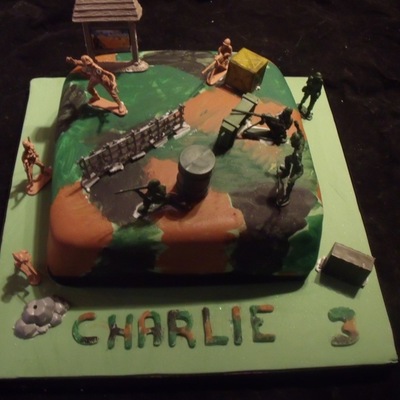 Boys Army Cake