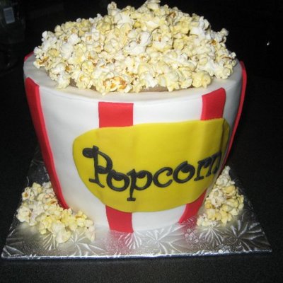 Popcorn Bucket Cake