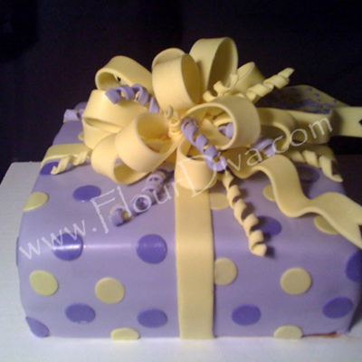 Purple Polka Dot Present