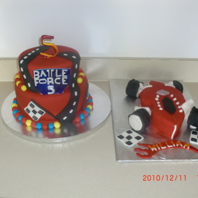 Battle Force 5 Cakes