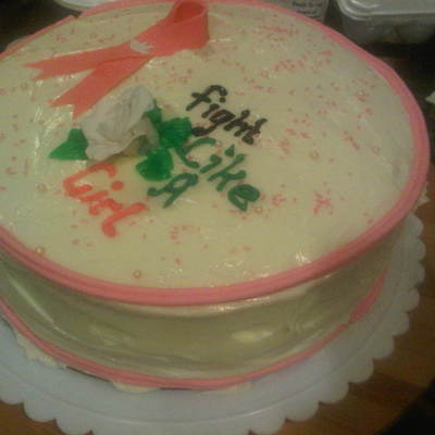 Our Bake Sale Breast Cancer Cake