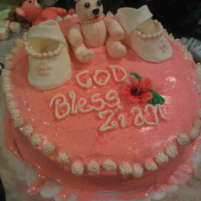 Zian' Christening Cake