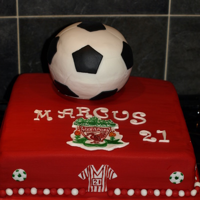 Liverpool Fc Soccer Cake