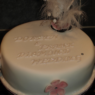 Diamond Anniversary Cake