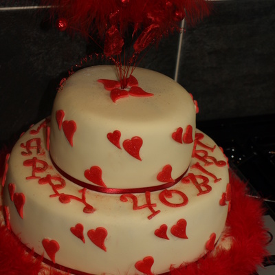40 Th Birthday Cake