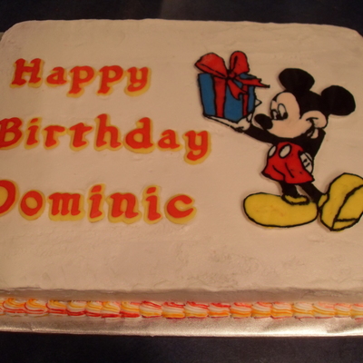Mickey Birthday Cake