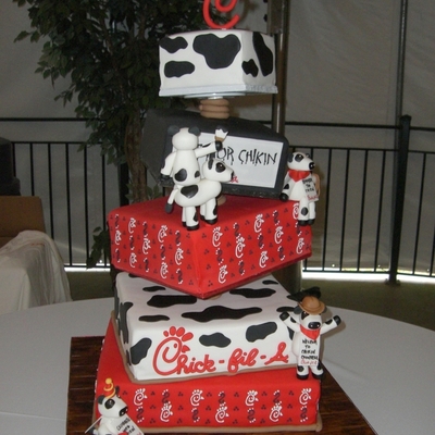 Cake For A Chick-Fil-A Dedication Dinner Party