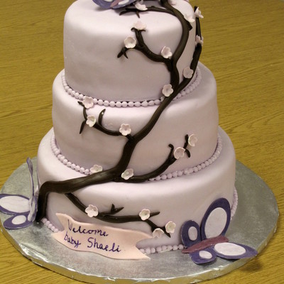 Butterfly And Cherry Blossom Baby Shower