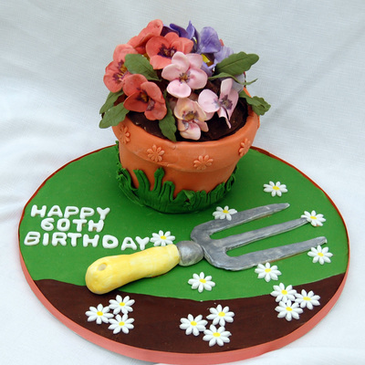 Flower Pot Cake