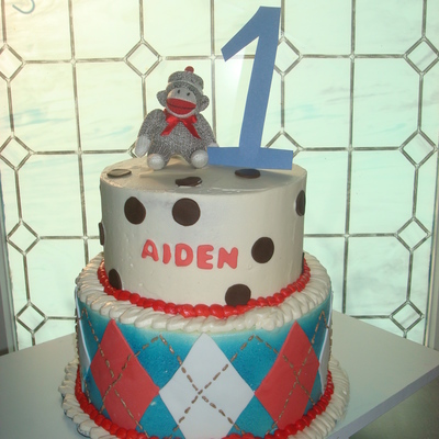 Sock Monkey Cake