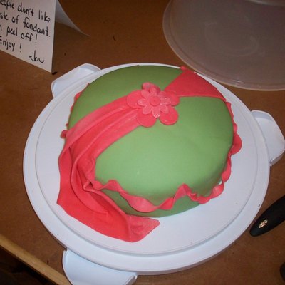 First Fondant Cake In Class