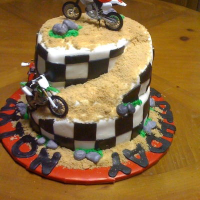 Dirt Bike Cake