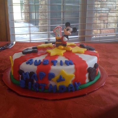 Mickey Mouse Birthday Cake And Smash Cake
