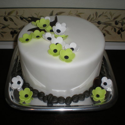 Coffee Beans And Flowers