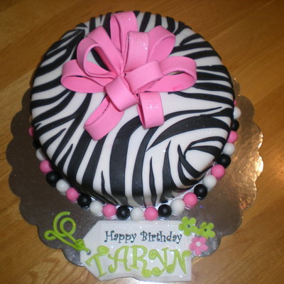 Zebra Print Cake