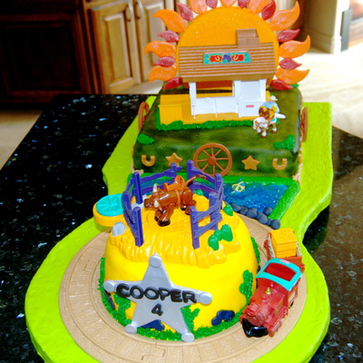 Train Birthday Cake